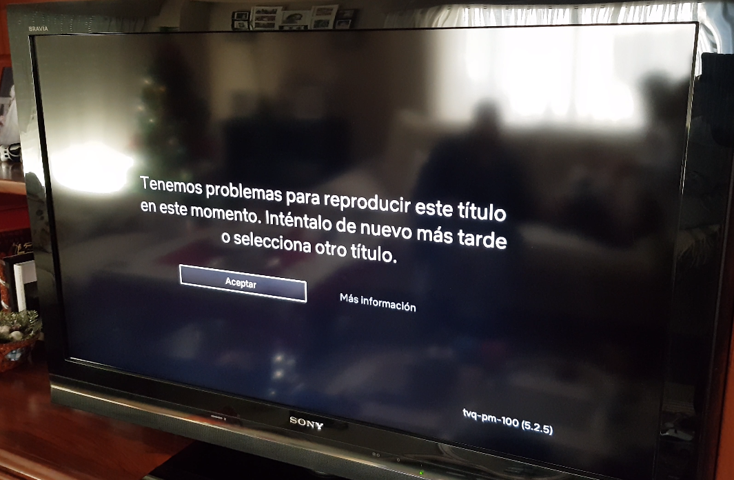 Netflix tvq-pm-100 error